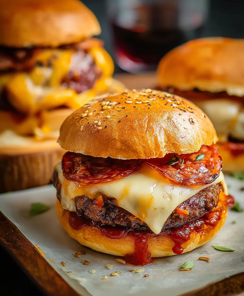 Juicy Beef Pizza Burgers - The Ultimate Flavor Fusion