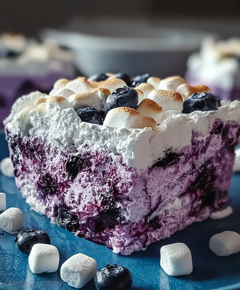 Fluffy Blueberry Marshmallow Delight Recipe