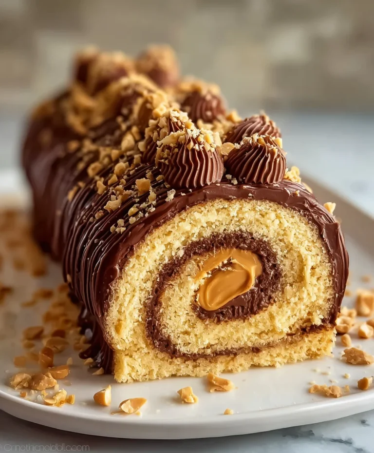 Easy Peanut Butter Roll Cake Recipe