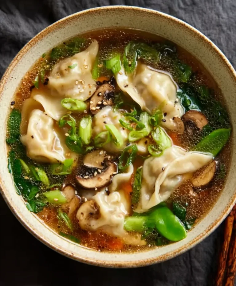 Savory Beef Potsticker Soup – Easy & Delicious Recipe