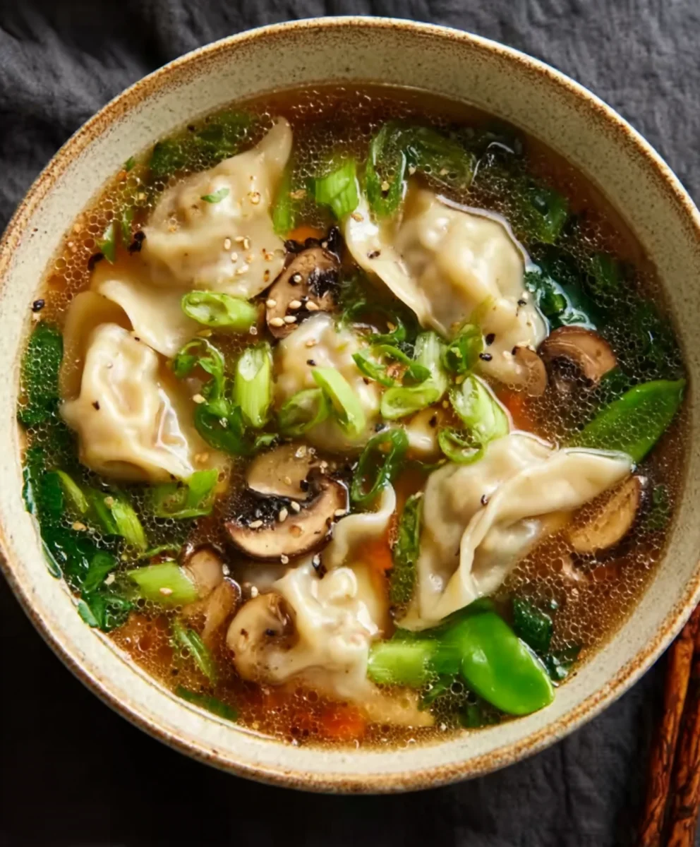 Savory Beef Potsticker Soup - Easy & Delicious Recipe
