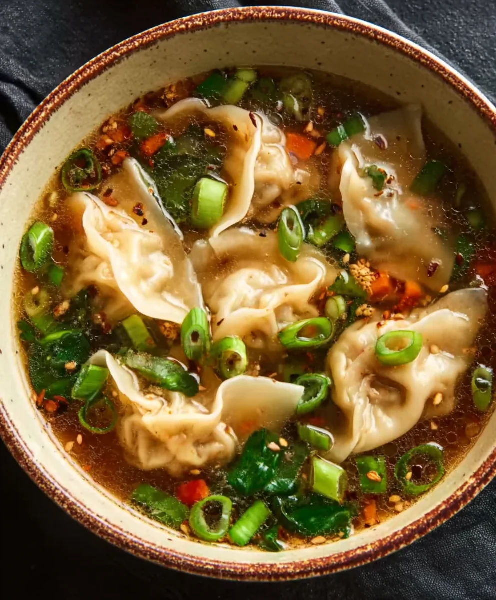 Savory Beef Potsticker Soup - Easy & Delicious Recipe