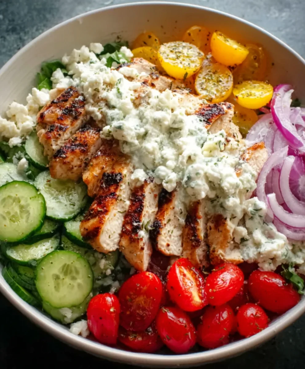 Delicious Greek Chicken Bowls - Easy & Flavorful Meal