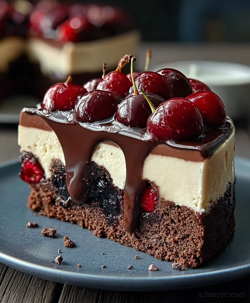 Black Forest Cheesecake-Rich & Decadent Delight