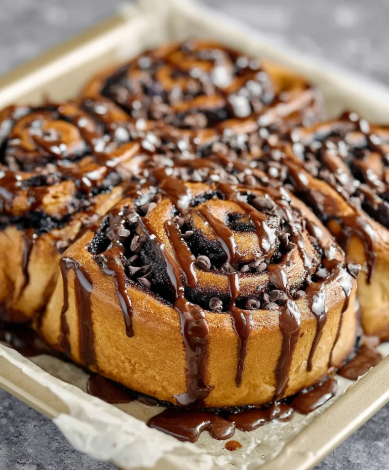 Decadent Chocolate Cinnamon Rolls-Easy Recipe
