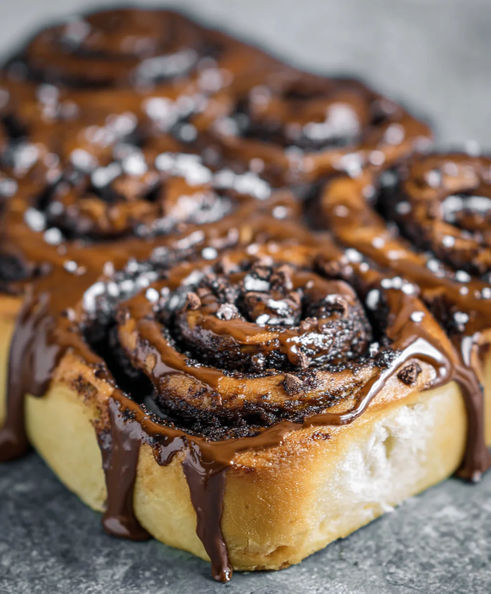 Decadent Chocolate Cinnamon Rolls-Easy Recipe