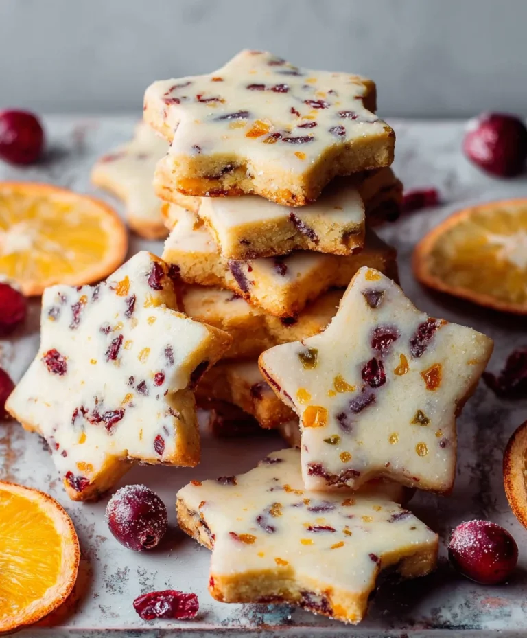 Cranberry Orange Shortbread Cookies-Easy Festive Treat