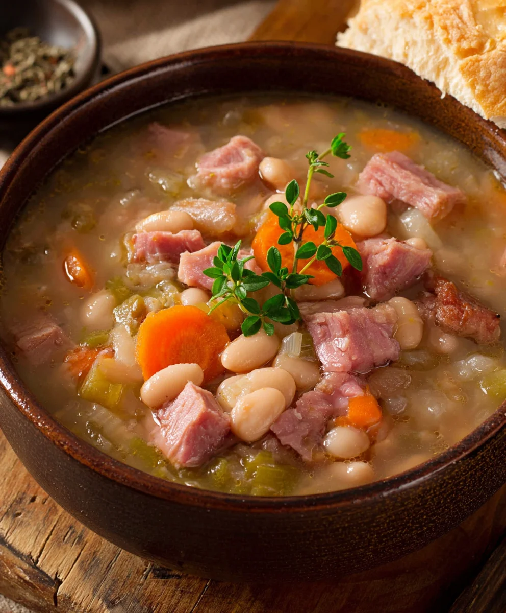 Hearty Beef Beef Ham and Bean Soup Recipe