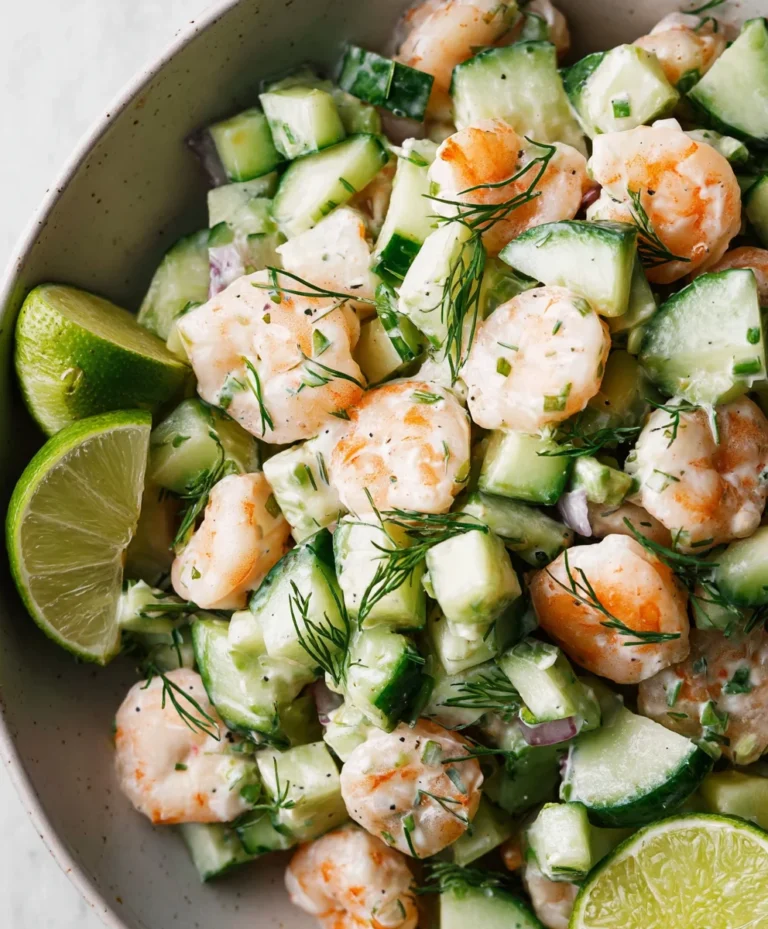 Cool Cucumber Shrimp Salad- Refreshing & Easy Recipe