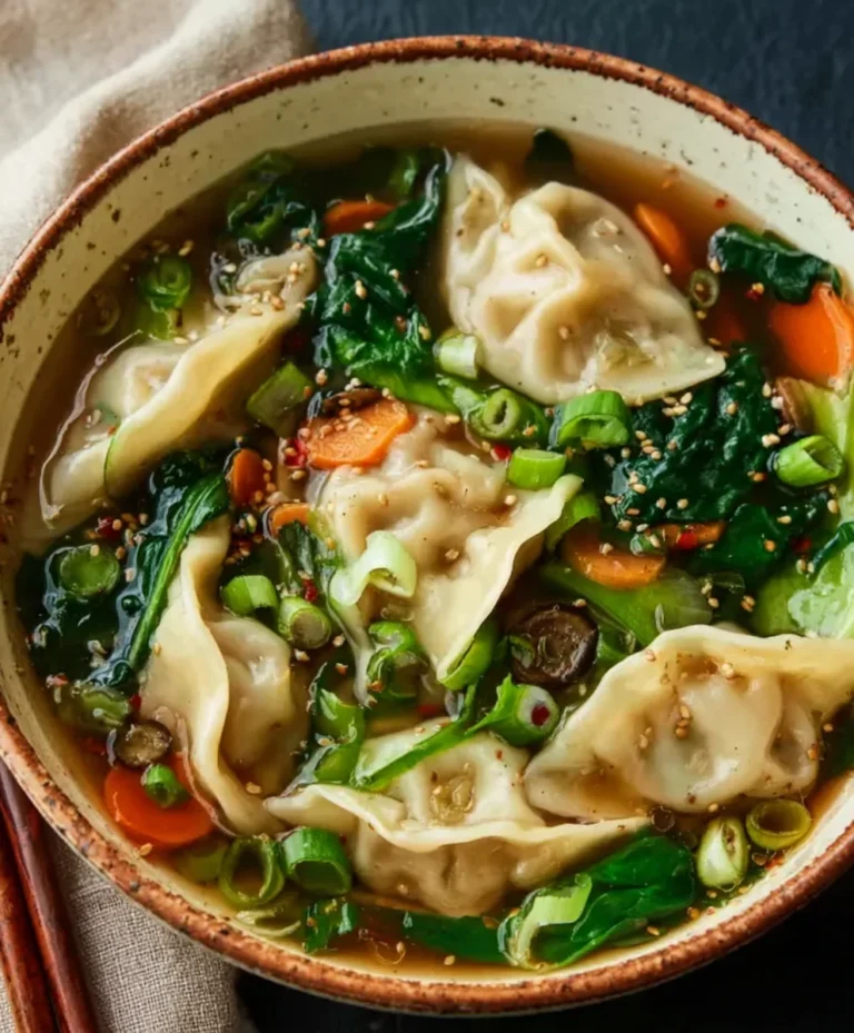 Savory Beef Potsticker Soup – Easy & Delicious Dinner