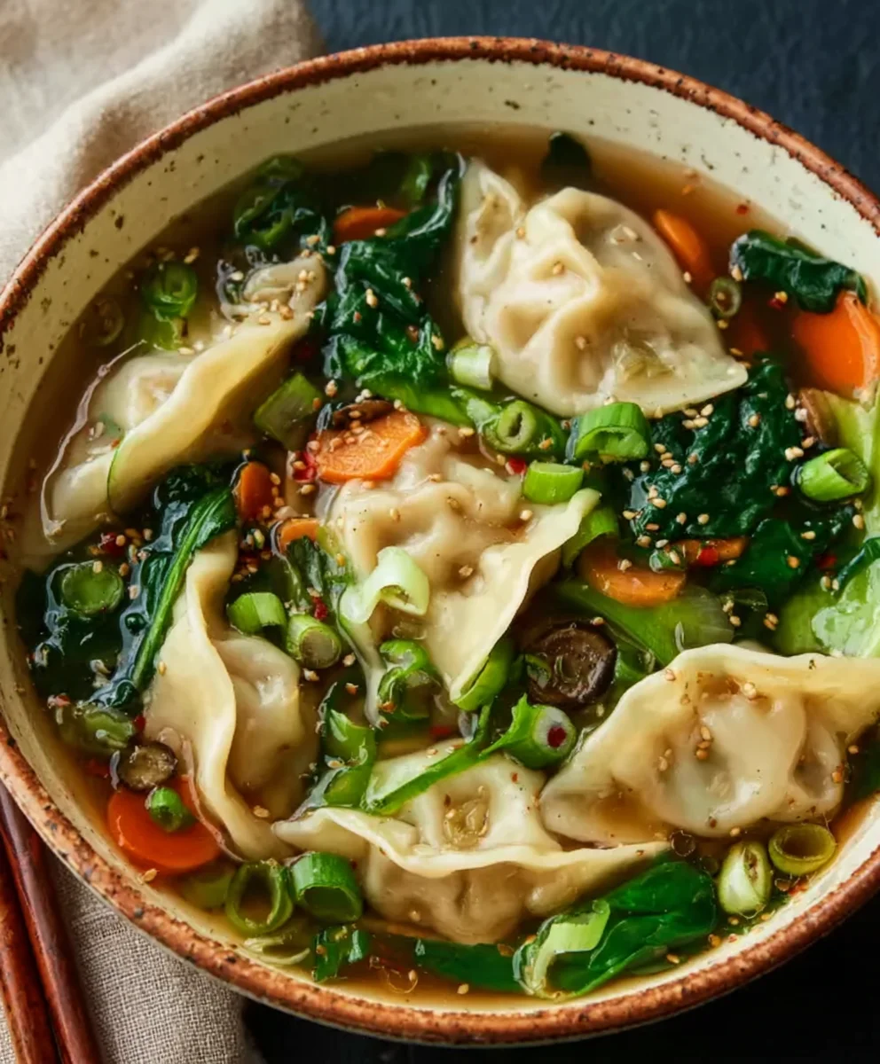Savory Beef Potsticker Soup – Easy & Delicious Dinner