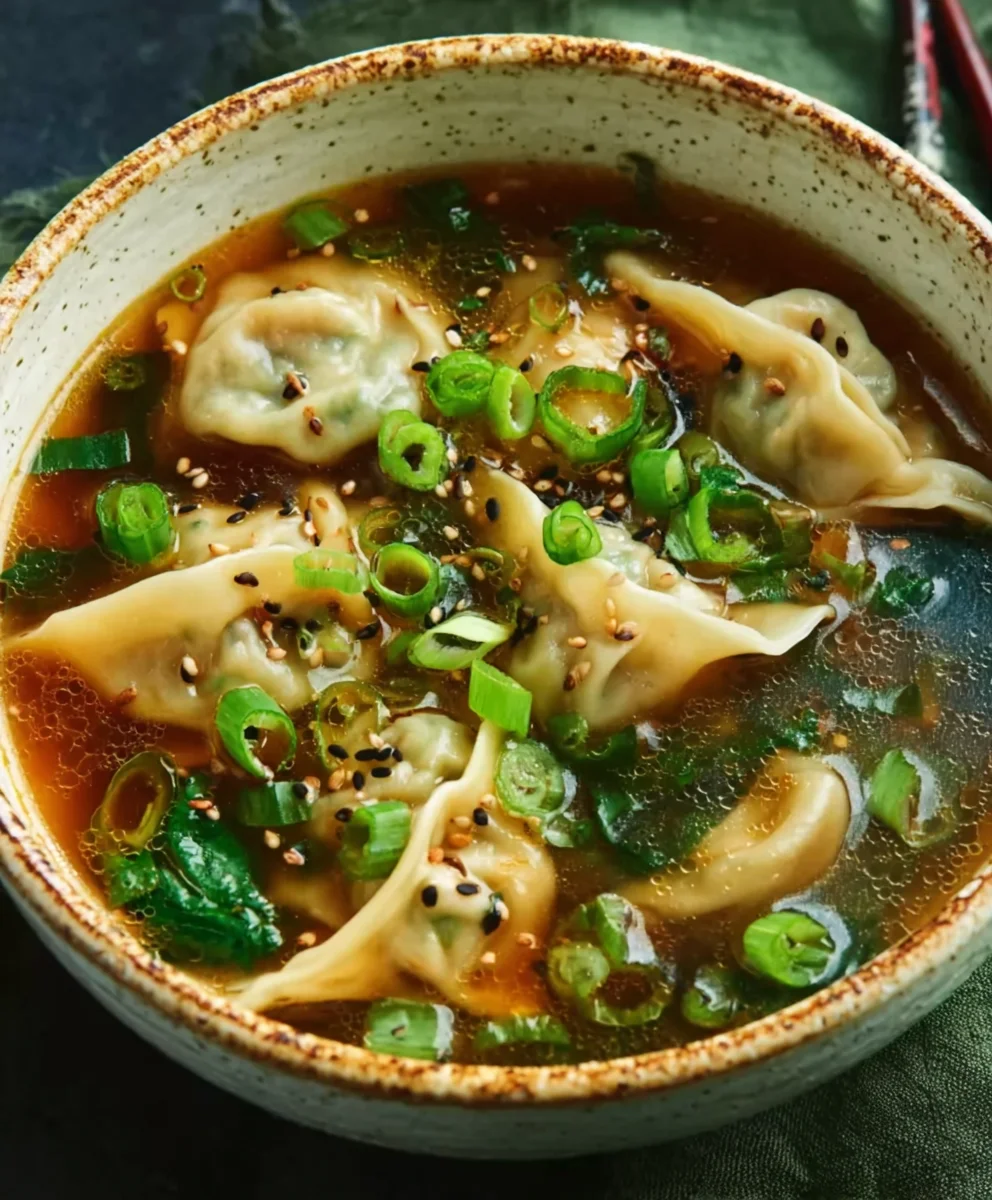 Savory Beef Potsticker Soup – Easy & Delicious Dinner