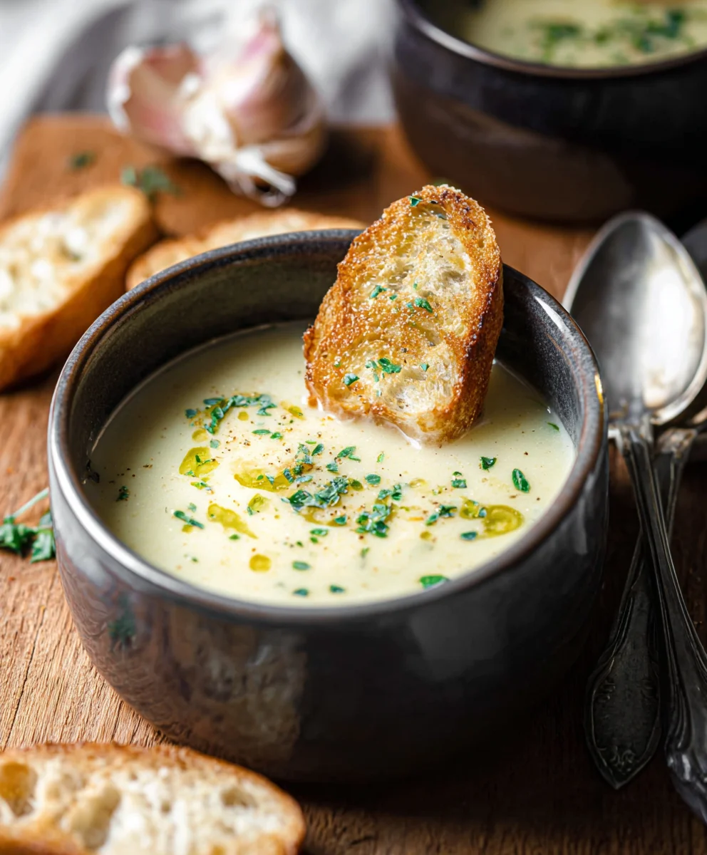 Classic French Garlic Soup Recipe - Rich & Savory