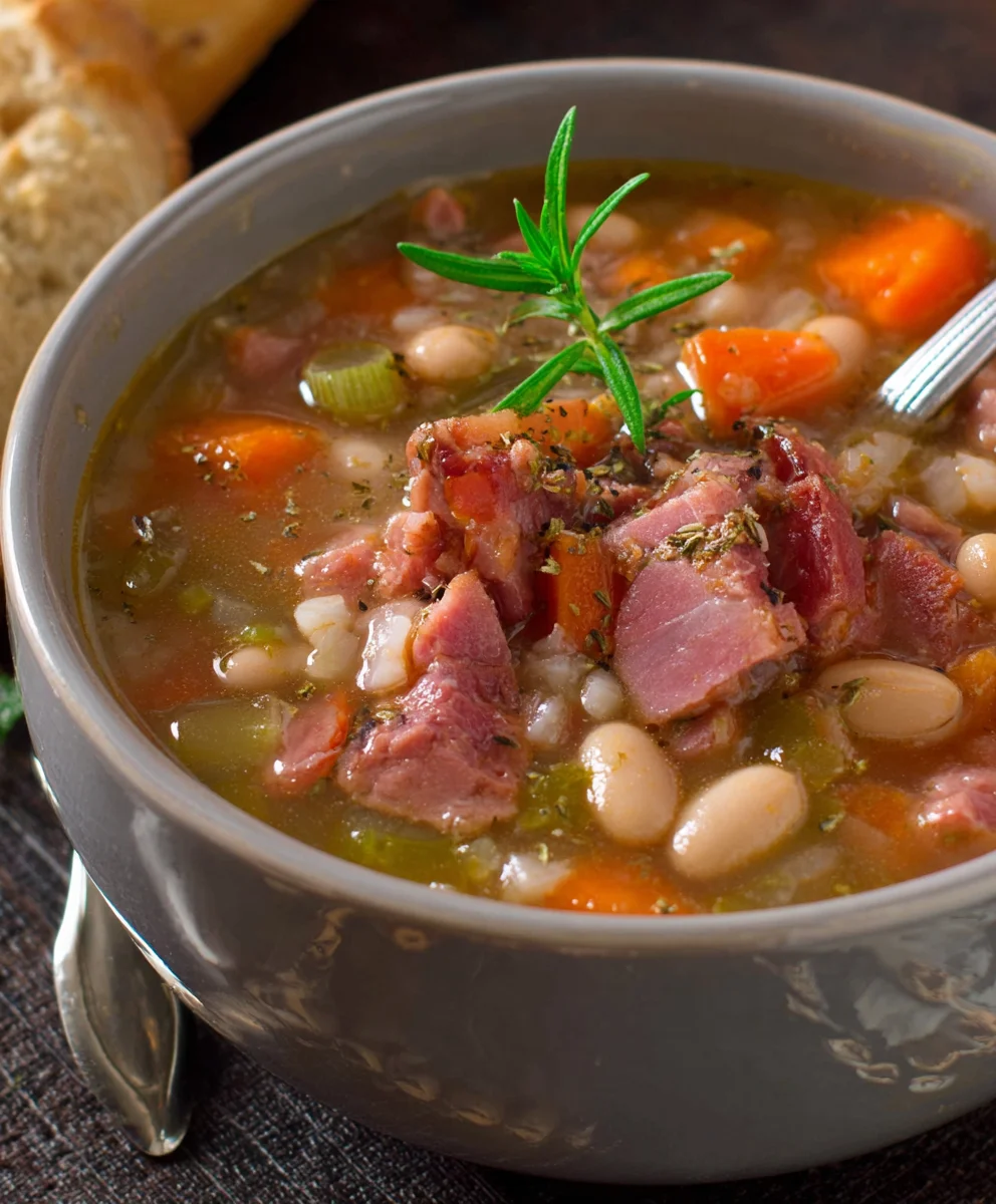 Hearty Beef Beef Ham and Bean Soup Recipe