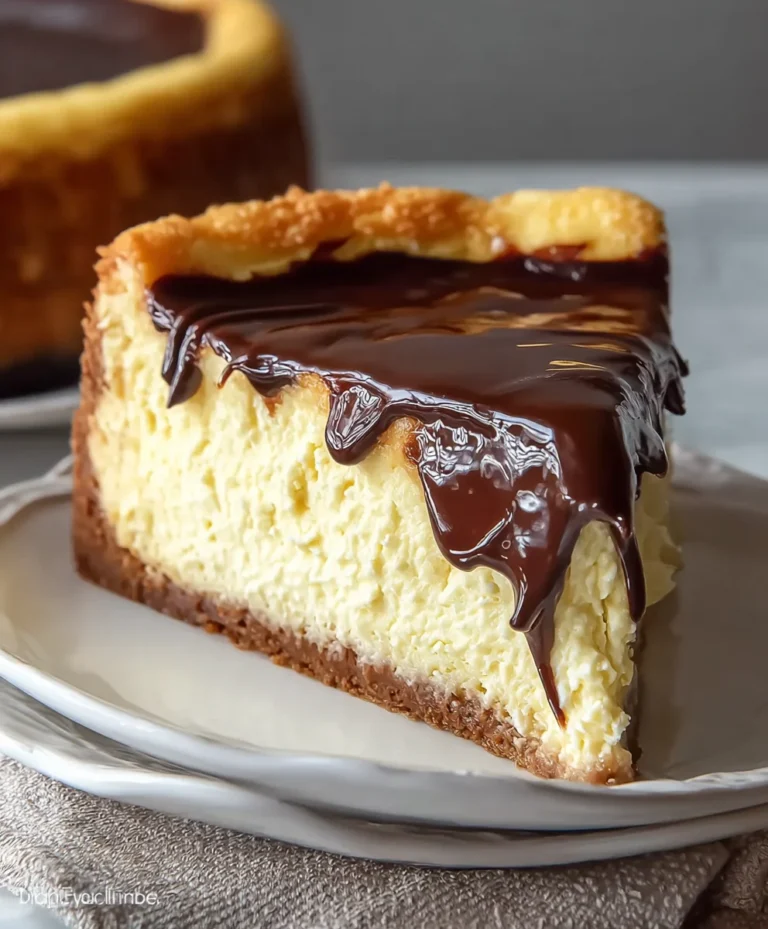 Boston Cream Pie Cheesecake-Decadent Dessert