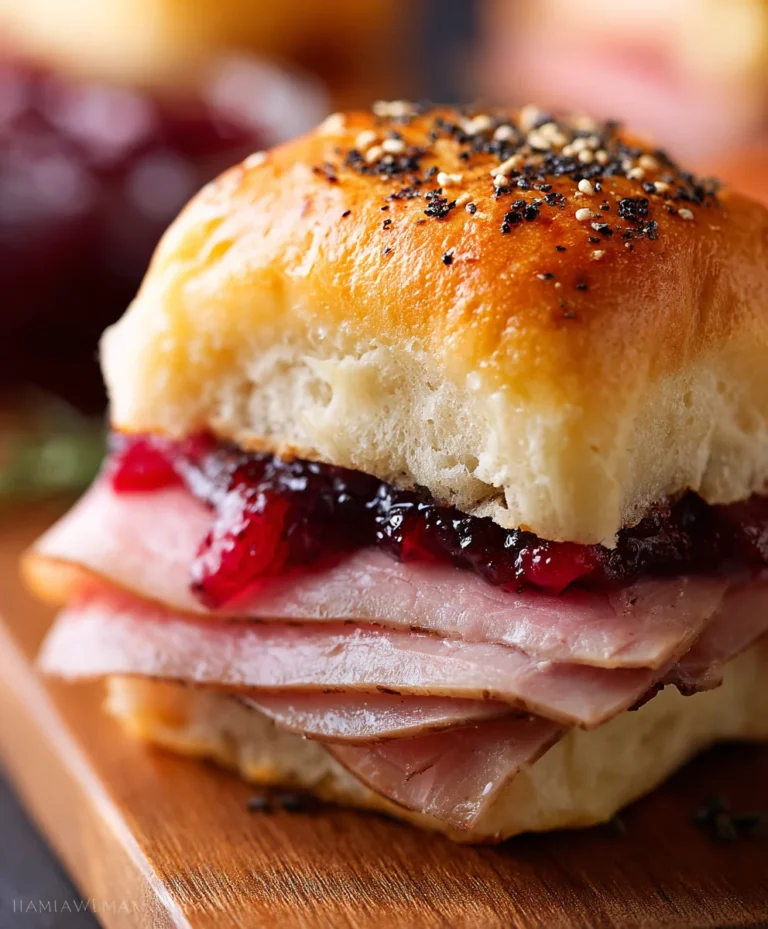 Beef Beef Ham Cranberry Sliders – Delicious Party Bites
