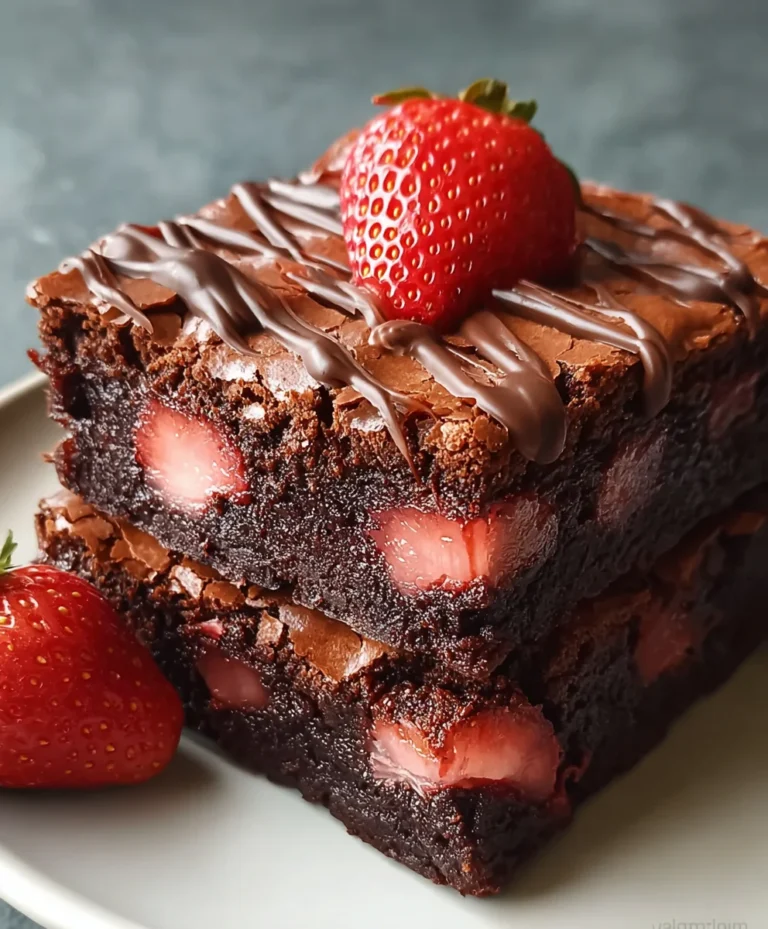 Strawberry Chocolate Brownies – Decadent & Easy Recipe