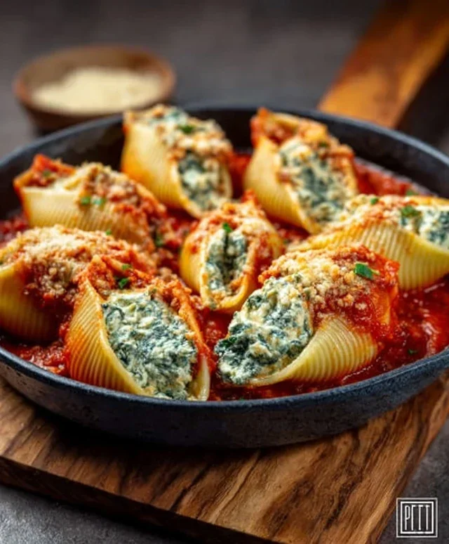 Spinach and Ricotta Stuffed Shells Recipe