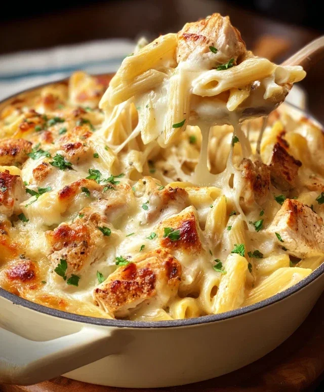Chicken Alfredo Bake