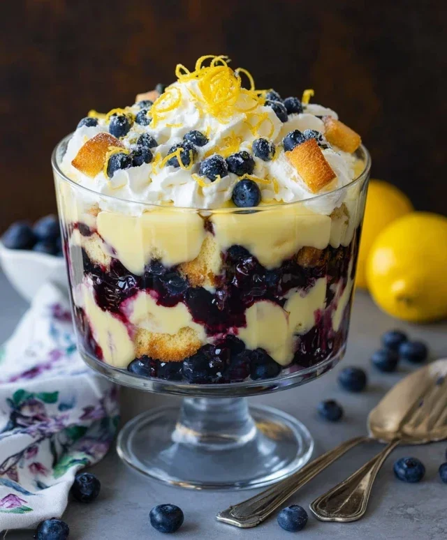 Easy Lemon Blueberry Trifle Recipe