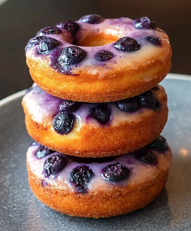 Keto Blueberry Donuts
