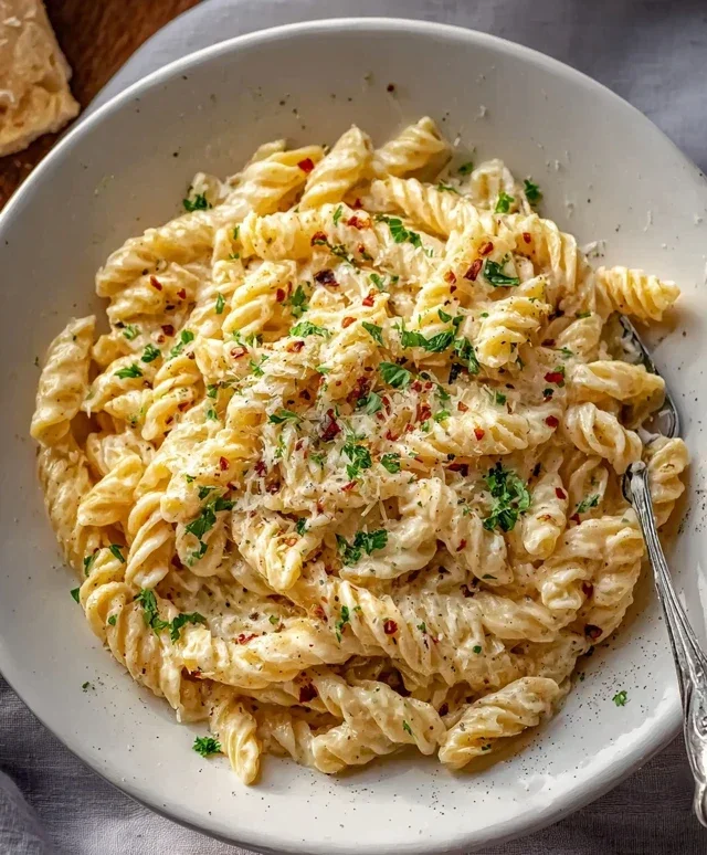 One Pot Creamy Garlic Pasta (Just 20 Minutes!)