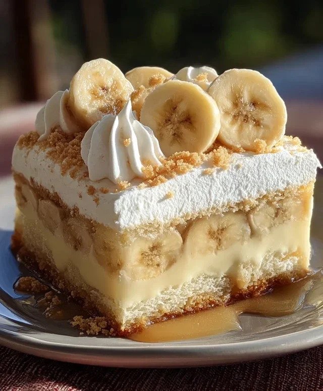 Banana Pudding Tres Leches Cake