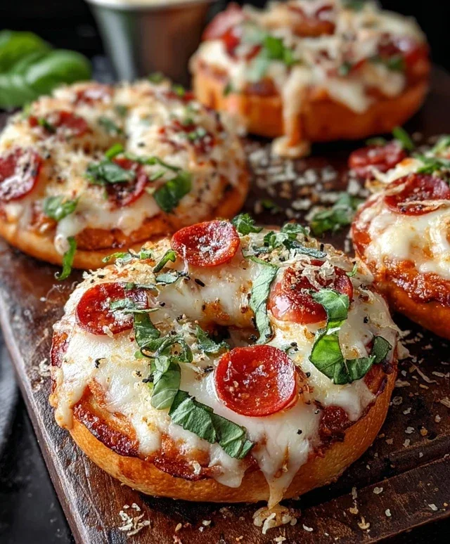 Giant Pizza Bagels