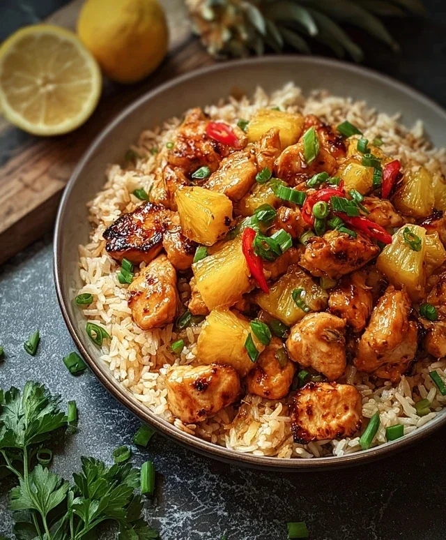 Pineapple Chicken and Rice