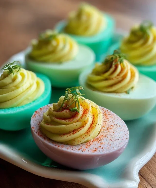 Colored Deviled Eggs