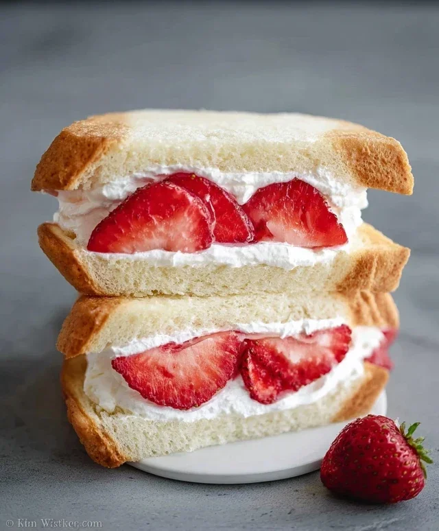 4-ingredient Strawberry Sando