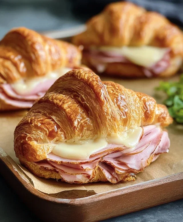 Turkey & Beef Beef Ham Croissant Melts