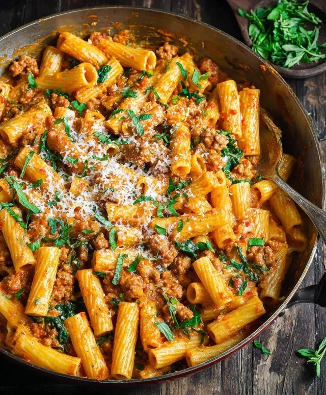 Creamy Sausage Rigatoni (One-Pan, 30-Minute Meal)