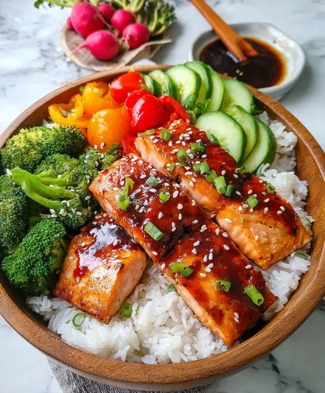 Meal Prep Teriyaki Salmon Rice Bowls