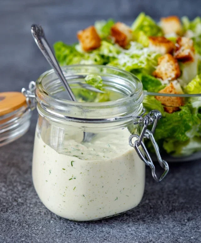 Caesar Salad Dressing (Classic, Creamy & 5 Minutes) 🥗