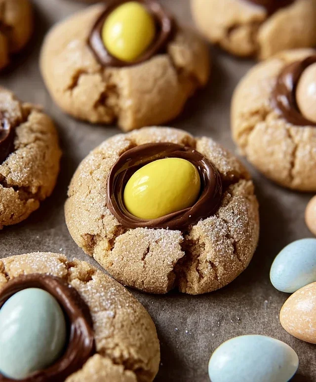 Cadbury Egg Kiss Cookies