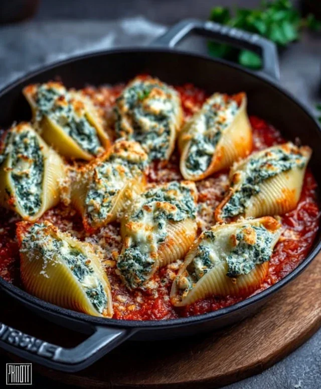 Spinach and Ricotta Stuffed Shells Recipe