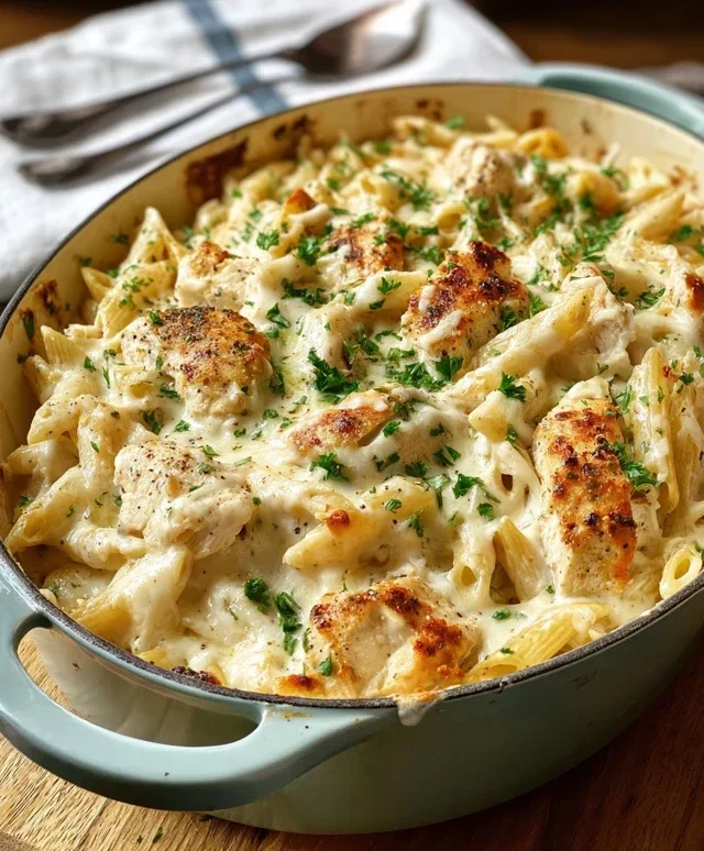 Chicken Alfredo Bake