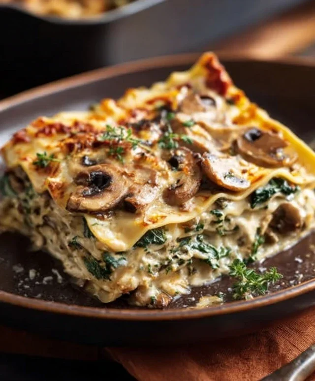 Mushroom And Spinach Lasagna Recipe
