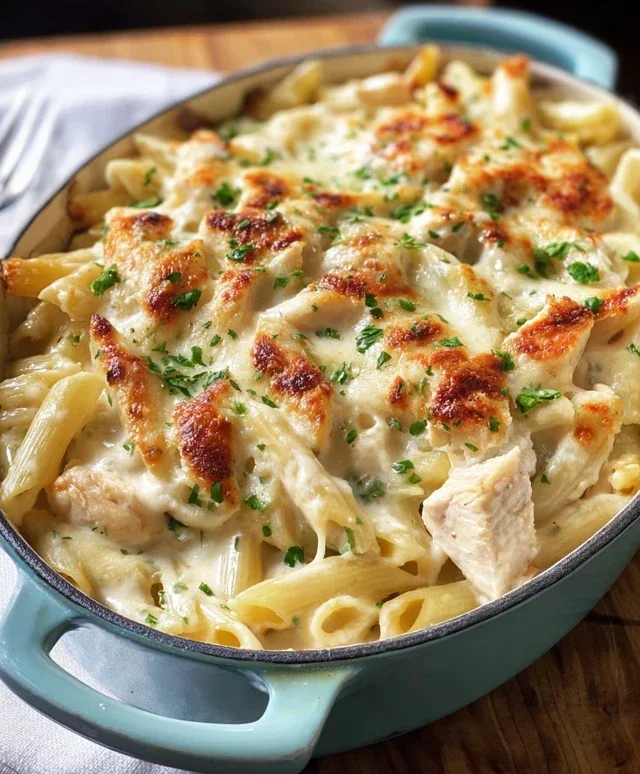 Chicken Alfredo Bake