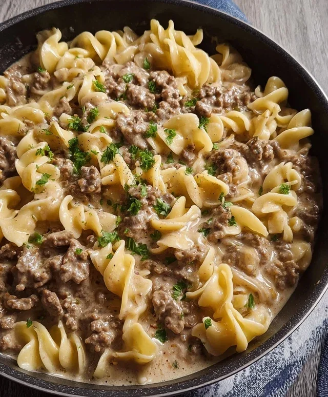 Ground Beef Stroganoff
