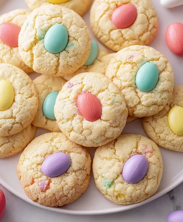 Easter Cake Mix Cookies