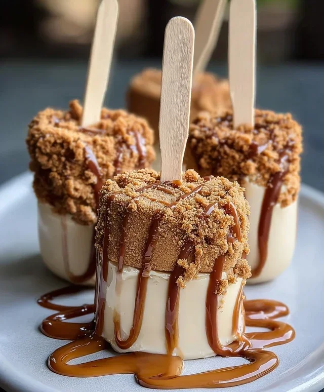 Biscoff Cookie Butter Cheesecake Pops