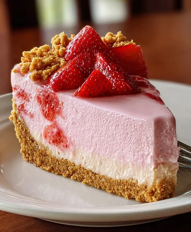 Strawberry Crunch Pink Cheesecake