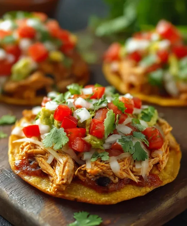 Mexican Rotisserie Chicken Tostadas