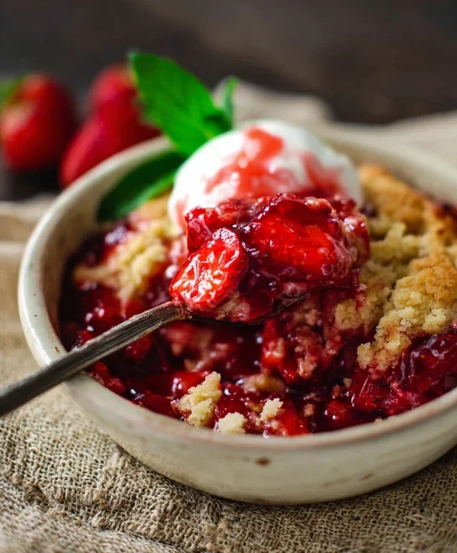 Strawberry Cobbler