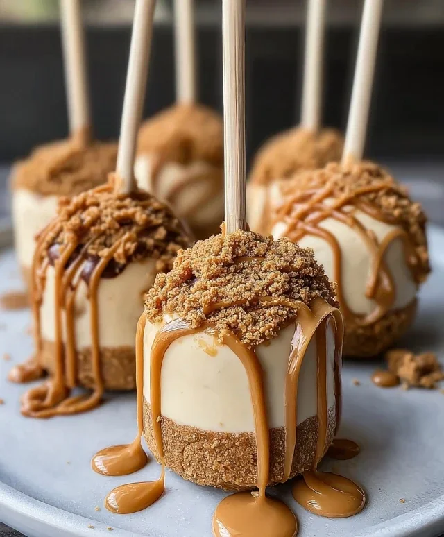 Biscoff Cookie Butter Cheesecake Pops