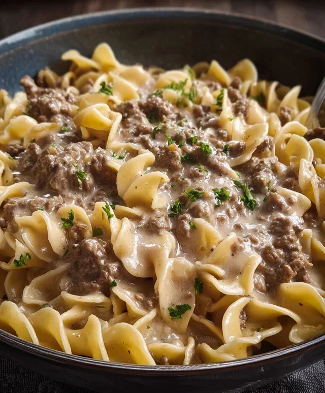 Ground Beef Stroganoff