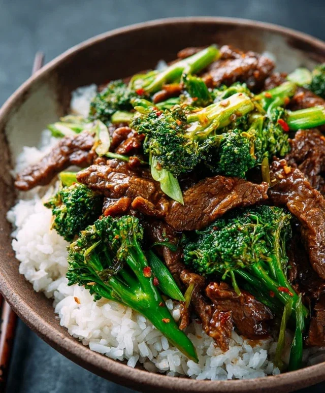 Chinese Beef and Broccoli (牛肉炒西兰花)