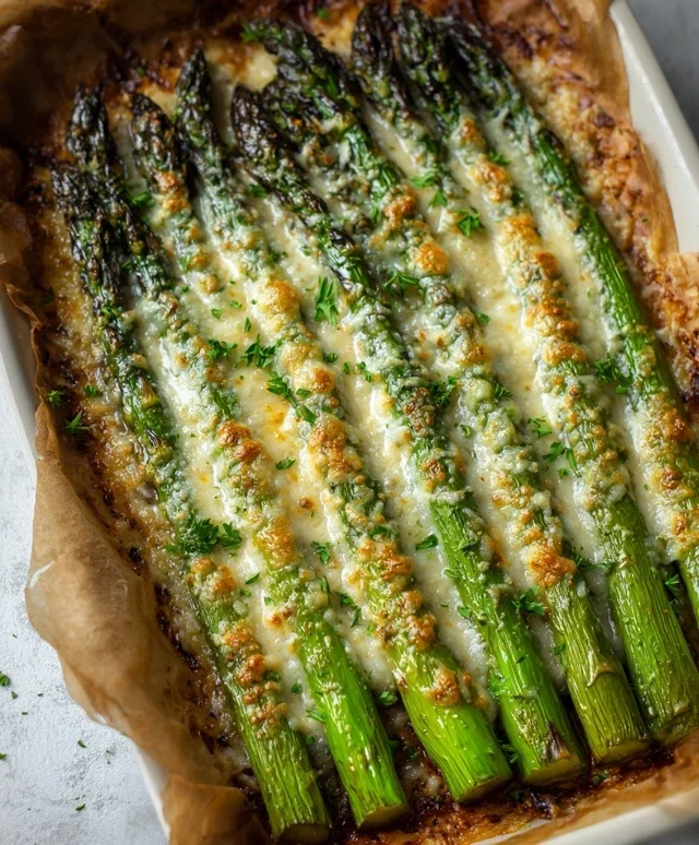 Cheesy Baked Asparagus